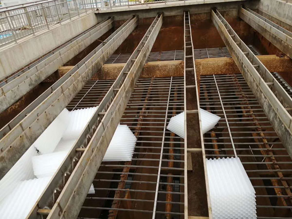 蜂窝斜管使用现场