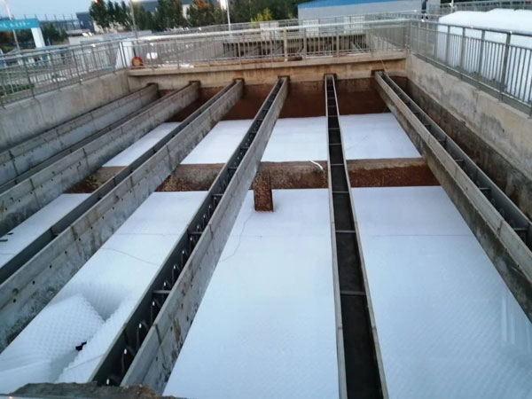 蜂窝斜管填料使用现场